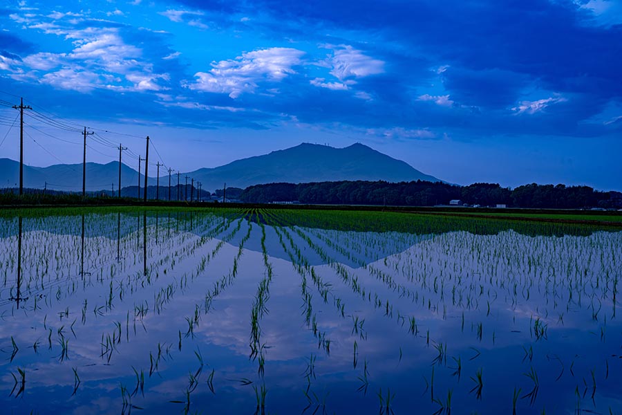 奨励賞「水鏡の筑波」山口　弘さん（桜川市）